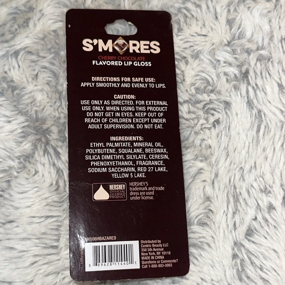 Hershey's S'mores Cherry Chocolate Flavored Lip Gloss 0.2 fl‎ oz New NIP